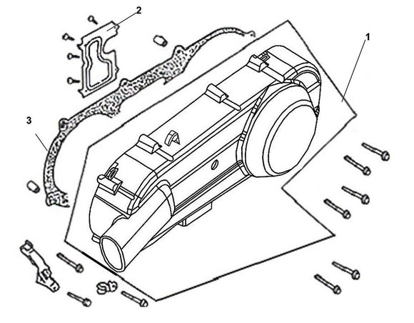 Cabo 125 – E 11 Left Crank Case Cover – 01 L. Crank Case Cover