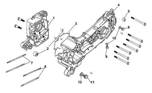 Cabo 125 – E 15 Crank Case – 04 L. Crank Case Comp