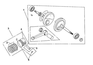 Cabo 125 – E 16 Crank Shaft / Piston – 06 Piston Pin Clip x2