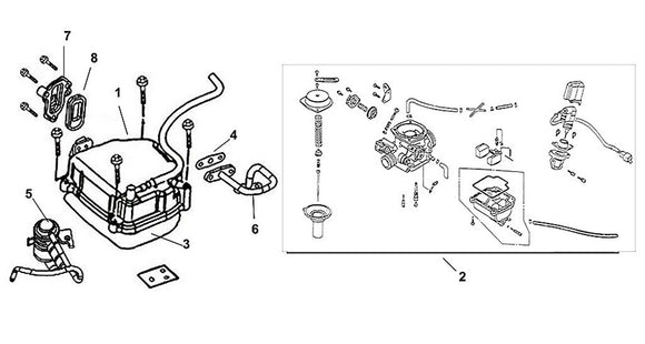 Cabo 125 – E 02 Cylinder Head Cover / Carburetor – 02 Carburetor ASSY