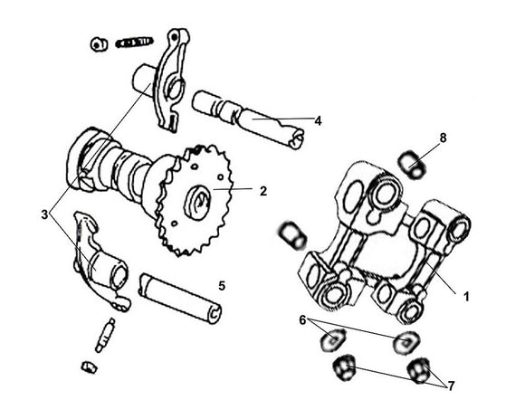 Cabo 125 – E 04 Cam Shaft / Valve – 02 Cam Shaft COMP