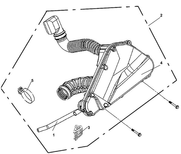 Cabo 125 – F 14 Air Cleaner – 01 Breather Tube