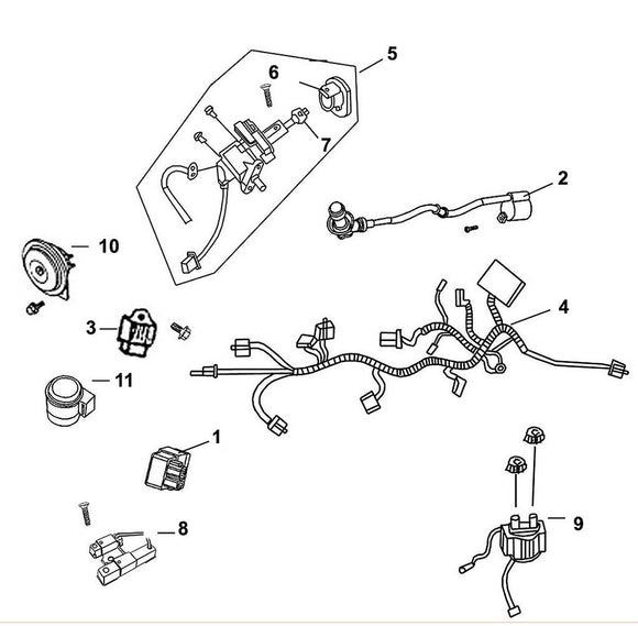 Cabo 125 – F 18 Wire Harness – 03 REG. Rec Comp