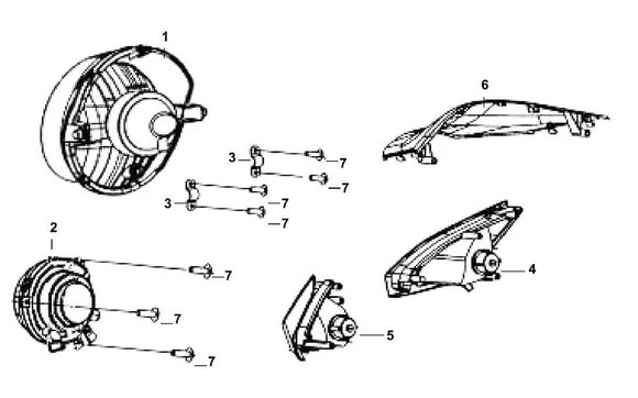 Cabo 125 – F 01 Head Light – 02 FR. Position Light