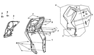 Cabo 125 – F 05 Front Cover / Front Inner Box – 03 Frame Number Lid