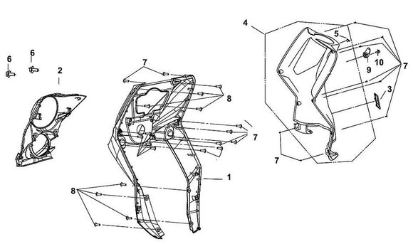 Cabo 125 – F 05 Front Cover / Front Inner Box – 03 Frame Number Lid