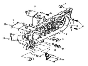 Cabo 50 – E 12 Crank Case – 01 - Crank Case Gasket