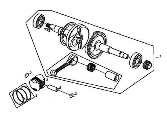 Cabo 50 – E 13 Crank Shaft – 05 - Piston Pin Clip