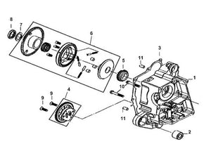 Cabo 50 – E 04 R Crank Case & Oil Pump Assy – 02 - Eng. Hanger Rub. Bush