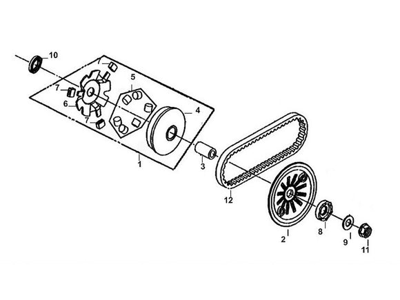 Cabo 50 – E 09 Movable Drive Face Assy – 02 - Drive Face