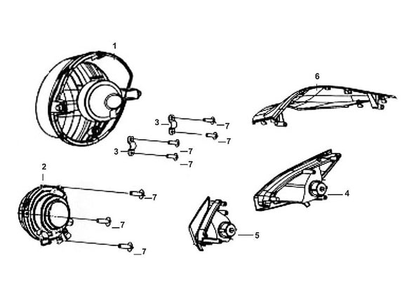 Cabo 50 – F 01 Head Light – 07 - Tapping Screw 4*12 /each