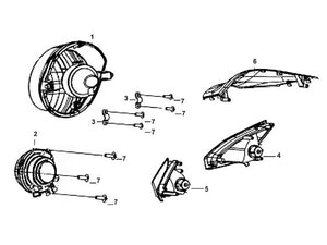 Cabo 50 – F 01 Head Light – 06 - FR. Top Cover - Cabo 50