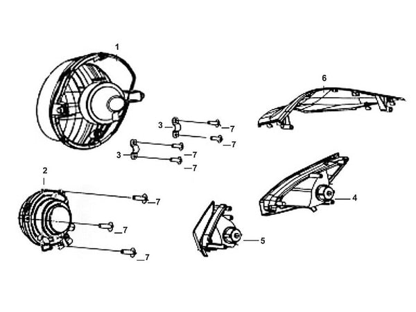 Cabo 50 – F 01 Head Light – 01 - Head Light ASSY