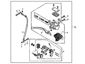 Cabo 50 – F 04 Front Brake Master Cylinder – 03 - Fr. Brake Hose Assy