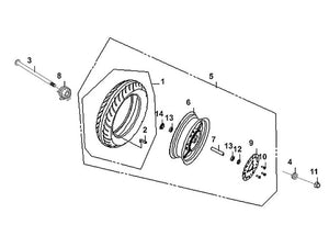 Cabo 50 – F 09 Front Wheel – 11 - Self-lock Nut 12mm