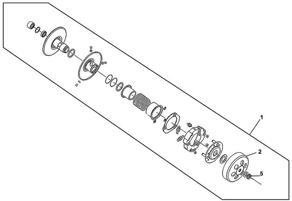 Cabo 200i – E-10 Driven Pulley Assy – 02 Clutch Outer