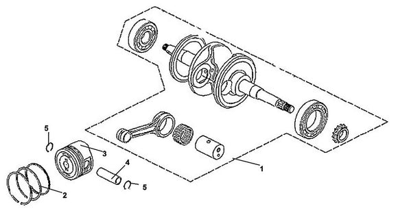 Cabo 200i – E-13 Crank Shaft – 05 Piston Pin Clip