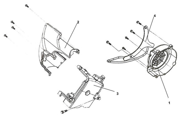 Cabo 200i – E-01 Shroud Assy – 01 Fan Cover COMP