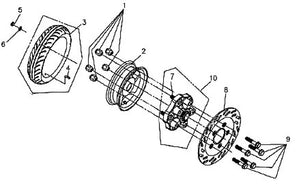 Cabo 200i – F-10 Rear Wheel – 08 RR Brake Disk