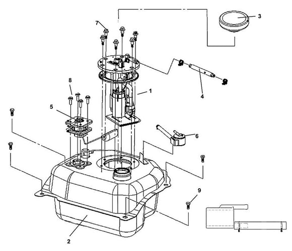 Cabo 200i – F-12 Fuel Tank – 07 Fuel Pump. Bolt (6Pes)