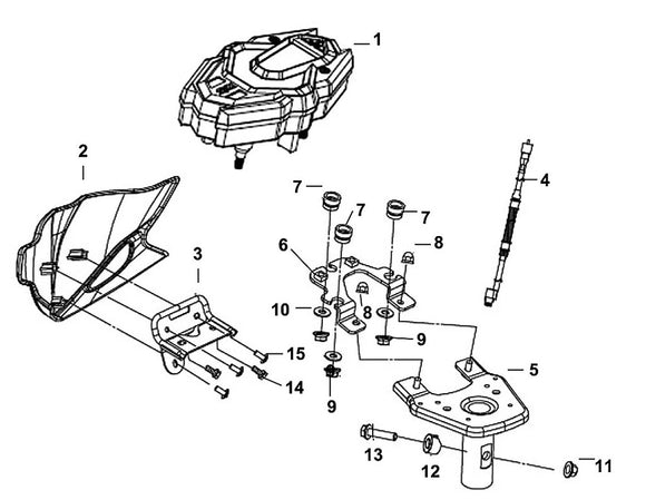 Cabo 200i – F-02 Speed Meter – 14 Flange Bolt 6x12