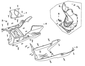 Cabo 200i – F-06 Floor Panel / Center Cover – 06 Luggage Hook