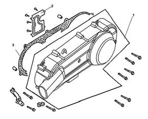 Cali Classic 125 – E 11 Left Crank Case Cover – 02 L. Cover Plate