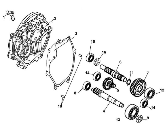 Cali Classic 125 – E 14 Transmission – 09 Oil Seal 20 x 32 x 6