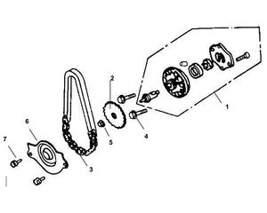 Cali Classic 125 – E 09 Oil Pump – 06 Oil Separator