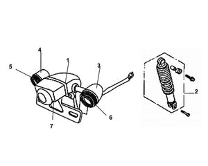 Cali Classic 125 – F 18 Tail Light / RR Cushion – 02 RR. Cushion ASSY