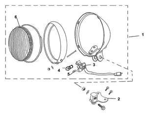 Cali Classic 125 – F 01 Head Light – 06 Head Light Lens