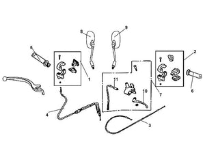 Cali Classic 125 – F 03 Cable / Switch / Handle Lever – 04 Throat Cable