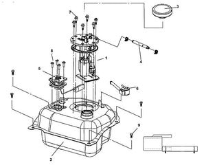 Cali Classic 200i – F 13 Fuel Tank – 09 Flange Bolt 6x12