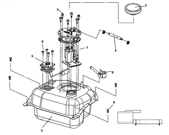 Cali Classic 200i – F 13 Fuel Tank – 01 Fuel Pump Comp