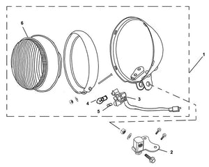 Cali Classic 200i – F 01 Head Light & Handle Cover – 02 Head Light Stay