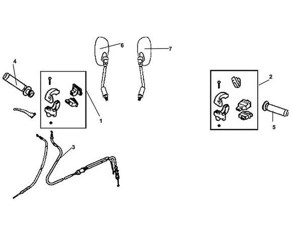 Cali Classic 200i – F 03 Cable / Switch / Handle Lever – 04 R. Handle Grip