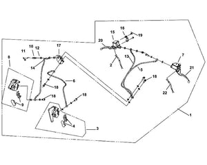 Cali Classic 200i – F 04 CBS Brake System – 22 Rear Stop SW. ASSY