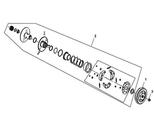 Cali Classic 50 – E-10 Driven Pulley Assy – 03 Flange Nut