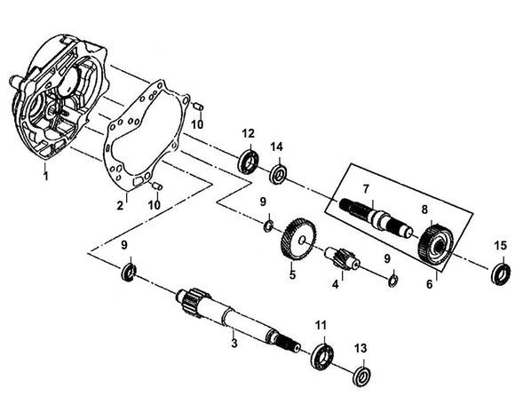 Cali Classic 50 – E-11 Mission Case & Drive Shaft – 08 Final Gear