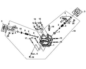 Cali Classic 50 – E-02 Cylinder Head – 05 Rocker Arm Shaft