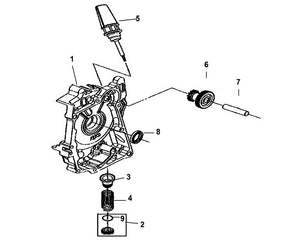 Cali Classic 50 – E-06 R. Crank Case Cover – 01 R. Crank Case Cover