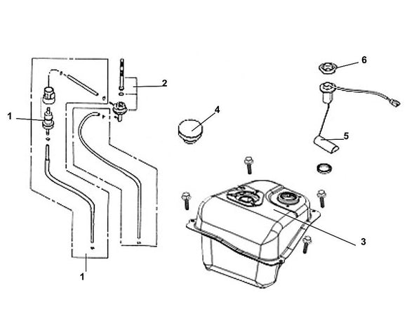 Cali Classic 50 – F-13 Fuel Tank – 02 Fuel Cock ASSY