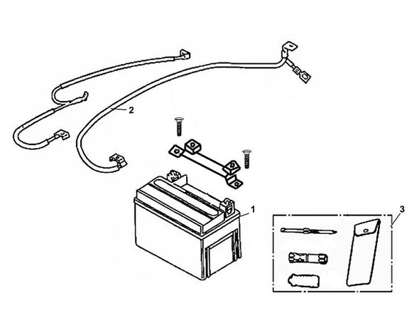 Cali Classic 50 – F-14 Battery / Tool Box – 02 Battery Cable