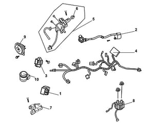 Cali Classic 50 – F-20 Wire Harness – 01 CDI. Unit Comp