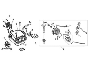 Havana Classic 125 – E 02 Cylinder Head Cover / Carburetor – 04 AI Pipe Gasket