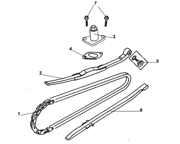 Havana Classic 125 – E 05 Cam Chain / Tensioner – 03 Tensioner Lifter ASSY