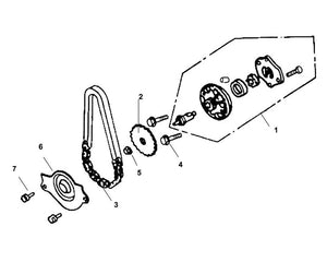 Havana Classic 125 – E 09 Oil Pump – 07 Flange Bolt 6x12