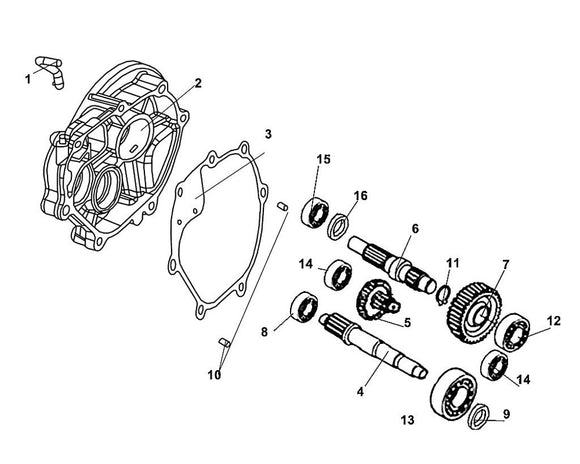 Havana Classic 125 – E 14 Transmission – 08 Radial Ball Bearing