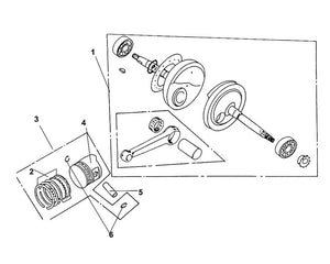 Havana Classic 125 – E 16 Crank Shaft / Piston – 06 Piston Pin Clip x2