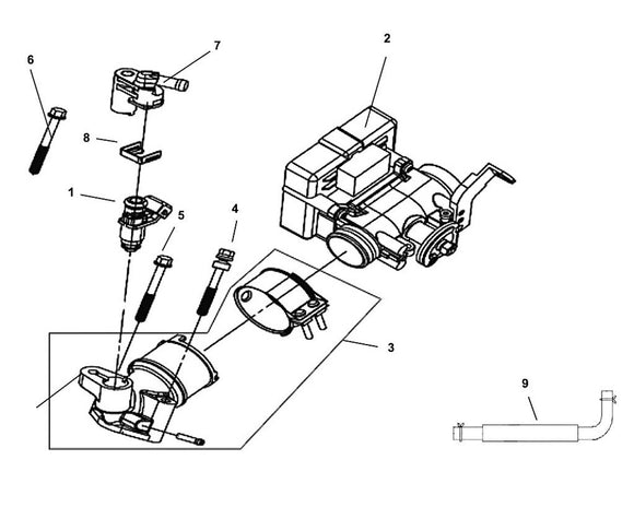 Havana Classic 200i – E 14 ECU Set – 01 Fuel Injector